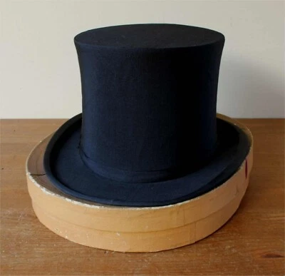 Antique Opera Top Hat. Vintage Austin Reed Pop Up Topper in Box. Ascot Race UK 7 - Image 1 of 4