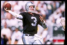 Quarterback Jeff George Oakland Raiders throws a pass at the Raide- Old Photo