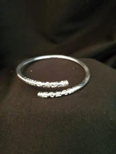 Black/White Multi-Color End The Great Sage of Ruyi Open Bangle Bracelet (13472)