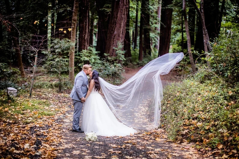 Kleinfeld Wedding Dress Veil Soft Tulle One Layer Cathedral
