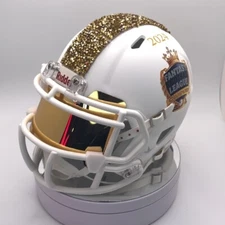 2024 Fantasy Football Championship Mini Helmet Trophy - Gold Crystals, Trophy