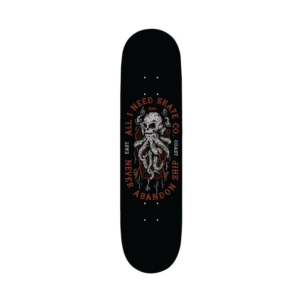 All I Need Skateboard Deck Skull Puss 8.1
