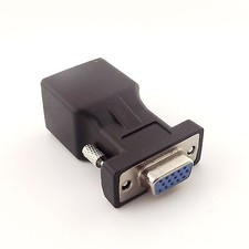 DB15 VGA Female to RJ45 Female Extender Connector CAT5 5e Network Cable Adapter