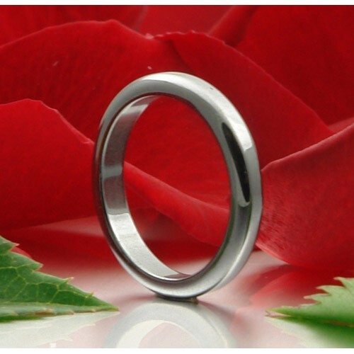 Dünner Ring aus Hämatit 3mm flach grau dunkelgrau schmal schlicht Steinring - Picture 2 of 4