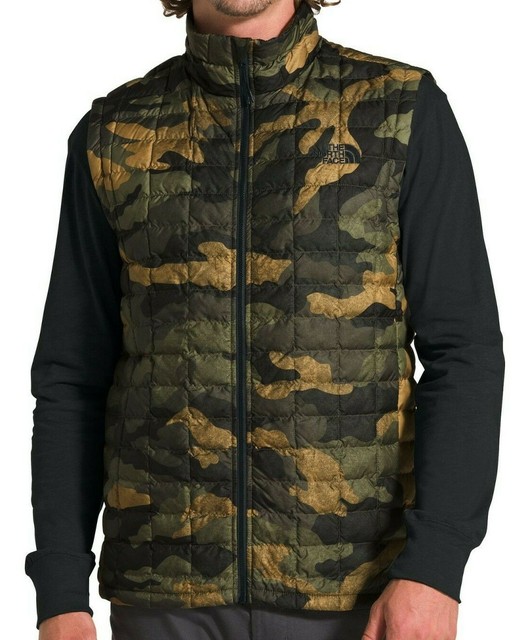 north face vest camo