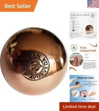 Handmade 1.1'' Pure Copper Ball - Enhance Clarity & Grounding Energy