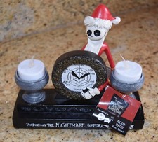 NWT Nightmare Before Christmas Santa Jack Figurine LED Tea Light Candle 