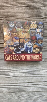Cats Around the World 1000 piece jigsaw puzzle NEW in box Flip n Fletcher 19x26