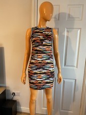 Topshop Multicoloured Sleeveless Short Bodycon Dress Size UK10 EU38 NWT