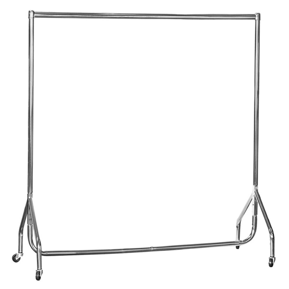 Children's Junior Chrome 4ft Wide Heavy-Duty Clothes Rail Garment Rack