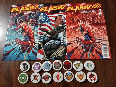 Flashpoint 1  2011 (1st & 2nd Print, Cyborg Variant)  1st Thomas Wayne Batman