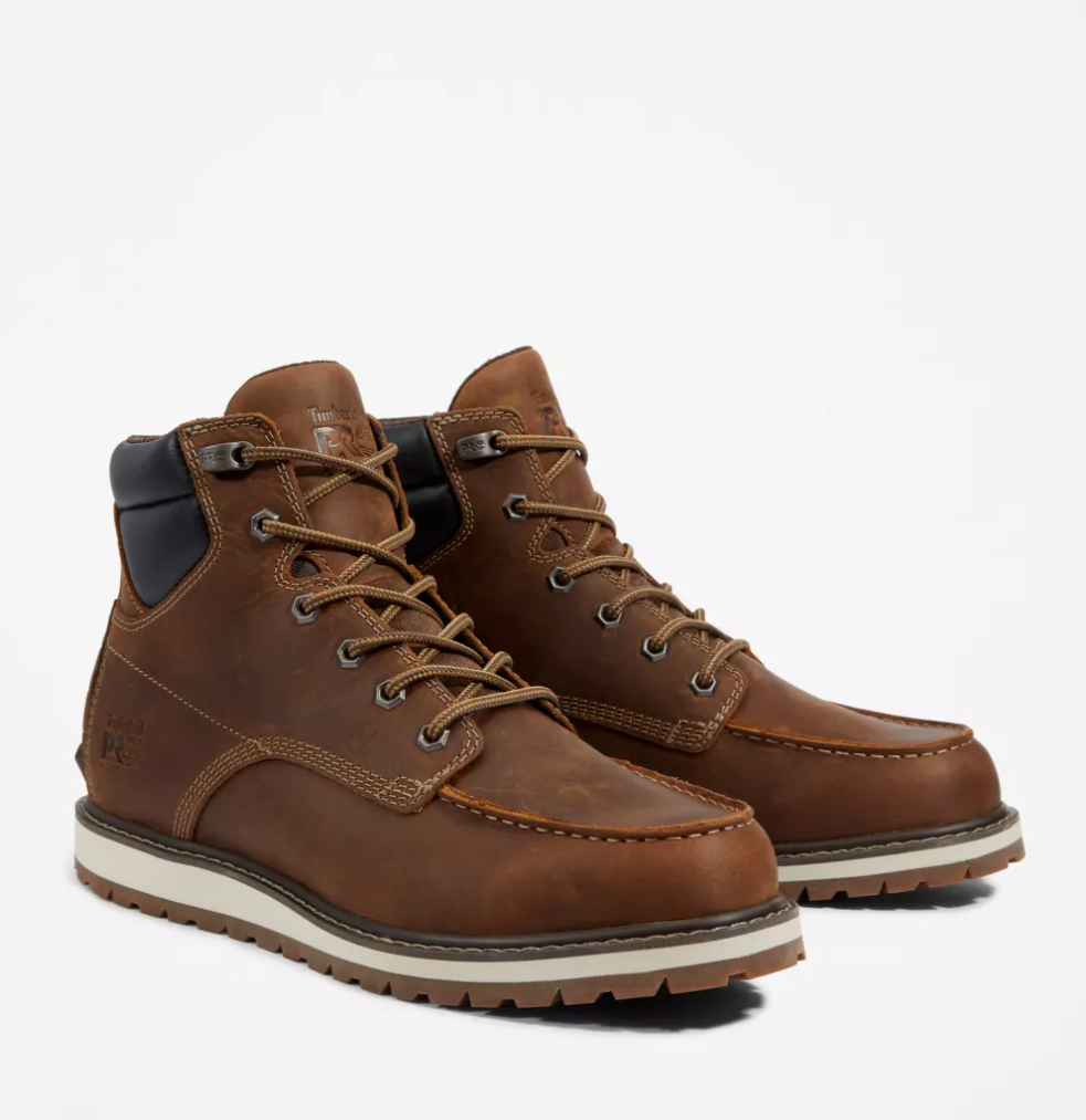 Timberland Pro Irvine Work Boots Mens 10 M Brown Leather Soft Moc Toe A42TY $_12.JPG?set_id=880000500F main image 4