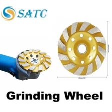 New 4" inch Diamond Segment Grinder Cup Concrete Stone Cut Grinding Wheel Disc