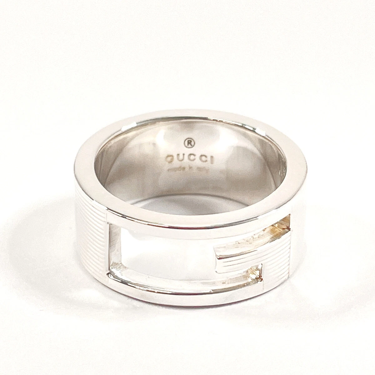 Bague Gucci Marque Découpure G Argent925 Femmes 4,75 (taille US) Accessoires Bijoux