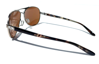NEW Oakley FEEDBACK Satin Chrome AVIATOR PRIZM Bronze Lens 
