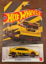 Hot Wheels ‘16 Honda Civic Type R HW ‘22 Honda Series 4/5 Yellow VHTF!