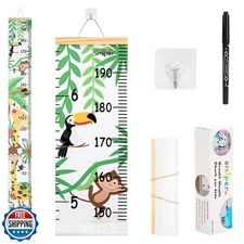 Smlper Growth Chart for Kids,Child Height Chart Ruler for Wall,Wood Frame Fab