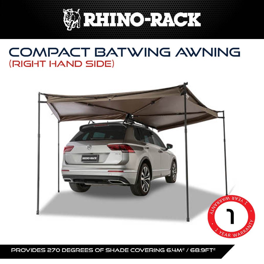 Rhino-Rack Compact Batwing Awning right Hand Side 4x4 4WD Offroad