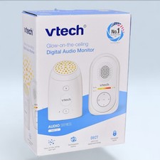 VTech TM8112 Digital Audio Baby Monitor white night light glow