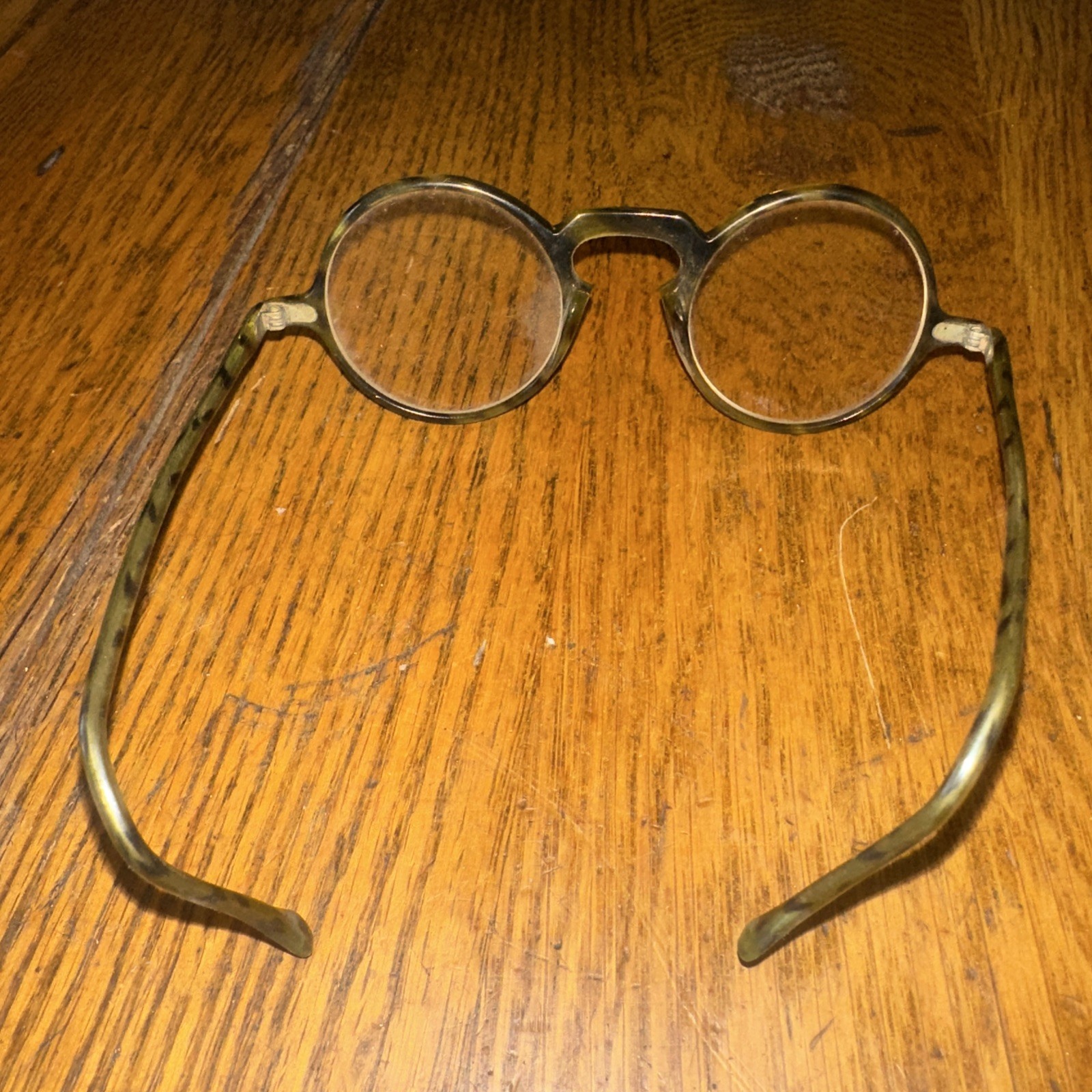 1920? Library Spectacles Round Tortoise Celluloid… - image 22