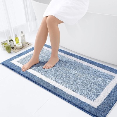 Large Bathroom Rugs 40x24, Extra Soft and Absorbent Microfiber Bath Rugs,