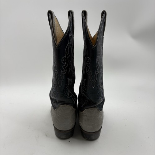 Vintage 1980’s Justin L4522 Blue Gray Cowgirl Western Boots Women's Size 6 A - Picture 5 of 7