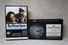 AFRICAN QUEEN Vintage 1979 Official BETA Magnetic Video Tape 1st Release BOGART