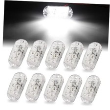 6LED Emergency Flashing Strobe Lights for Truck Car Vehicle Surface White
