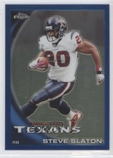 2010 Topps Chrome Blue Refractor 128/199 Steve Slaton #C203 fz4