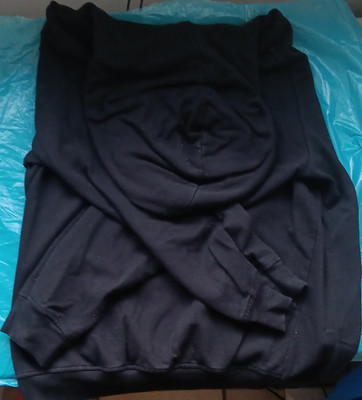 Identic Herren Kapuzenpullover Langarm XL Schwarz Normalgröße Pullover Stil
