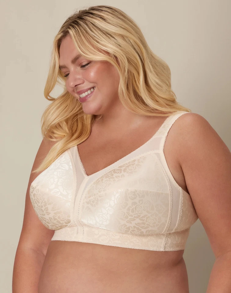 Women's Wirefree Bra Playtex 18 Hour Original Comfort Strap Lingerie TruSUPPORT - Image 2 of 4