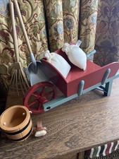 Rare American Girl Doll Felicity Merriman’s Wheelbarrow Set