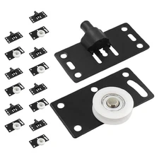  8 Pairs Cabinet Door Sliding Wheel Roller Track Pulley Wardrobe Wheels