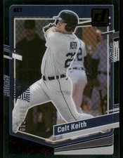 K957 COLT KEITH RC 2023 CHRONICLES CLEARLY DONRUSS RED /100 TIGERS #19