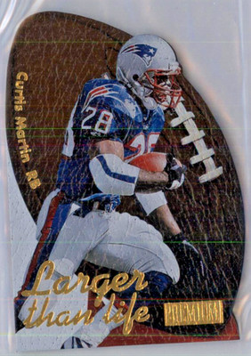 1997 Skybox Premium Larger than Life Curtis Martin #3LL NEW ENGLAND PATROITS