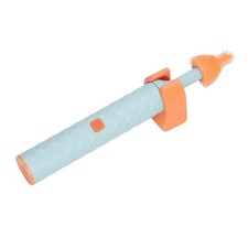(Blue)Bottle Cleaning Brush IP65 Waterproof Electric 2 Speeds Rotating Sili