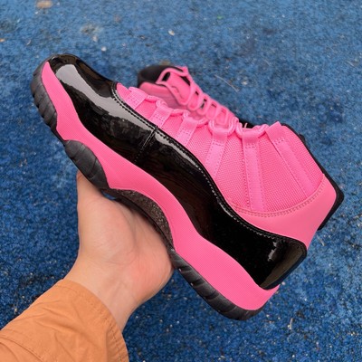 jordan 11s pink and black