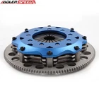 8.5" 215mm Racing Clutch Twin Disc Kit For ACURA RSX CIVIC Si K20 K24 K-SERIES