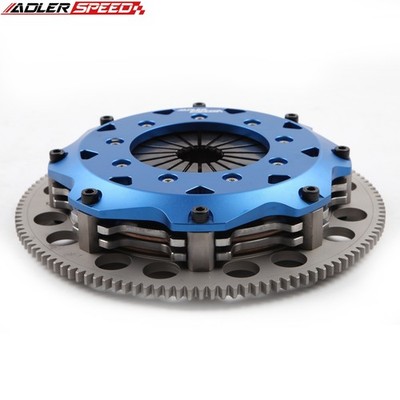 8.5'' Racing Twin Disc Clutch + Flywheel For Acura RSX TSX Honda Civic Si K20 K24