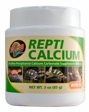 Zoo Med Repti Calcium Carbonate Supplement D3 Ultra Fine 3 oz Phosphorus Free