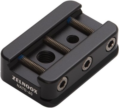 Picatinny to Arca-Swiss Tripod Adapter Plate for RRS Dovetail 1911 Mount Black