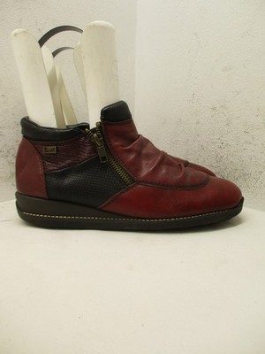 Rieker Shoes Womens Size 36 EUR Antistress Red Black Leather Shoes