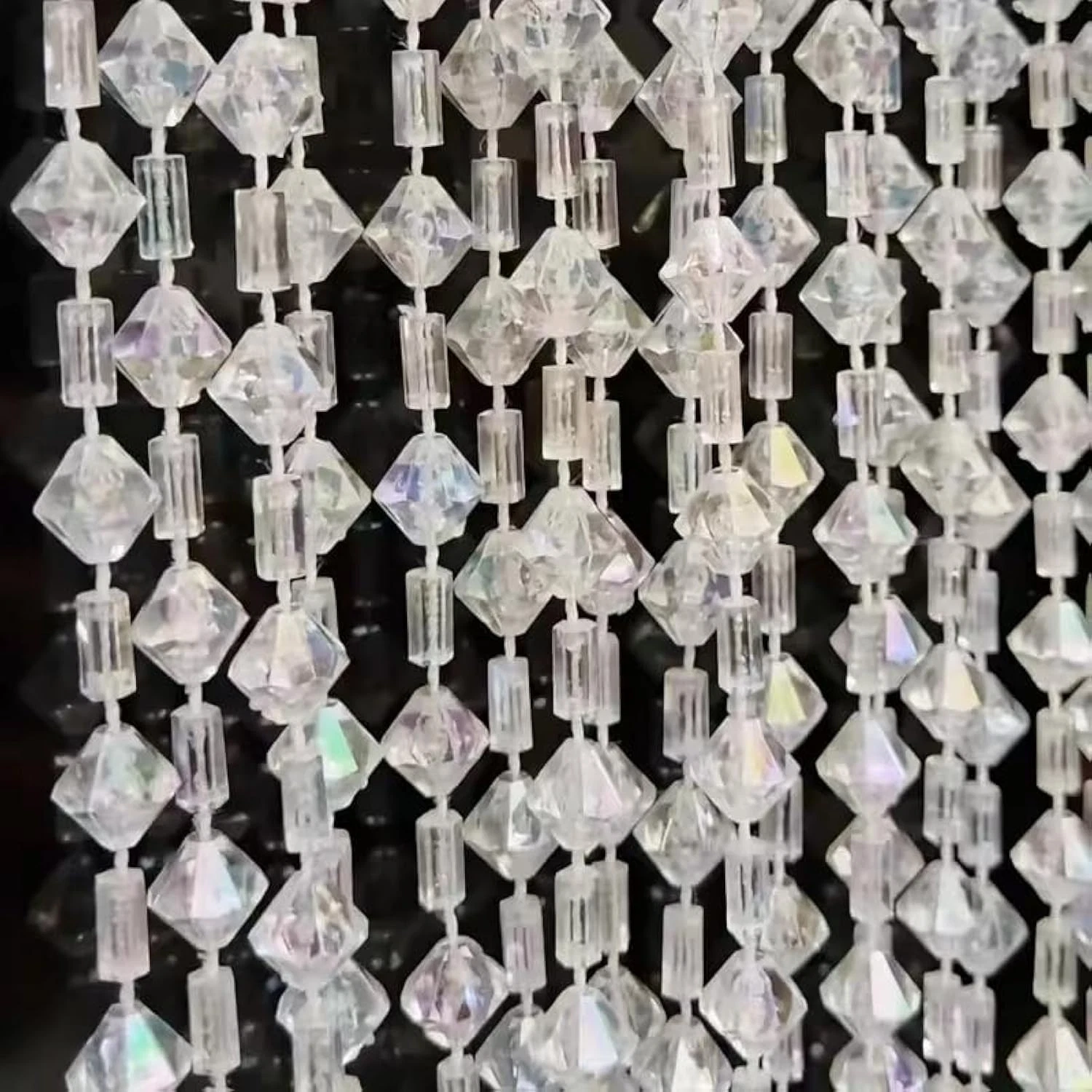 Beaded Curtain Doorways Acrylic Hanging Door Beads String Curtains Tassel Roo...
