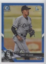 2018 Bowman Draft Chrome Blue Refractor 40/150 Lency Delgado #BDC-37 08y1