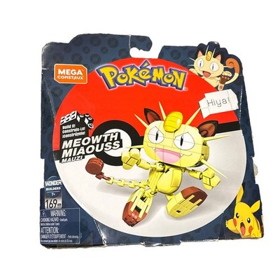 MEGA Construx Pokémon Meowth Miaouss Mauzi 169 Piece Build Kit NEW SEALED GKY98