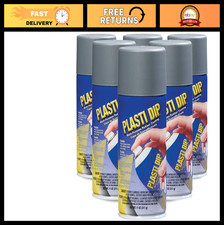 Plasti Dip Spray Gunmetal Gray 11oz - 6 Pack, Flexible Coating, Easy Application