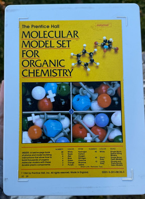 Molecular Model Set For Organic Chemistry - booklet included- molecule science