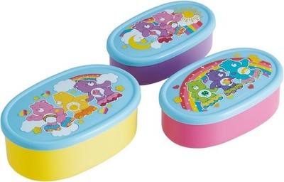 Storage Containers, Care Bears SRS3S-A , Set of 3, Dishwasher and Microwave Safe