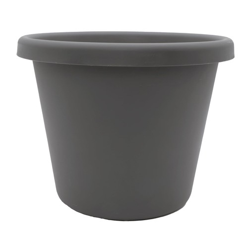 8.5 inch Round Classic Planter - Plastic Plant Pot for Indoor Outdoor Plants ...