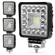 LED Tractor Work Lights, 4 Inch 123W 12000lm LED Pod 4x4 inch 123W Square